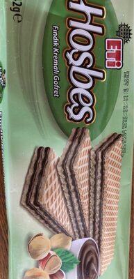 Eti Hosbes Findik Kremali Gofret / Wafers W / Hazelnut Cream