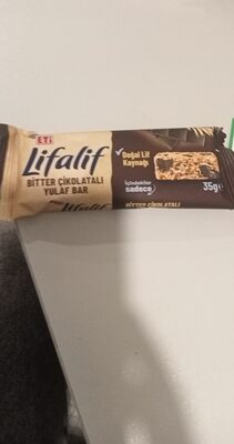 ETi Lifalif BİTTER ÇİKOLATALI YULAF BAR ✓Doğal Lif