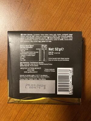 Godiva signature 90% dark chocolate