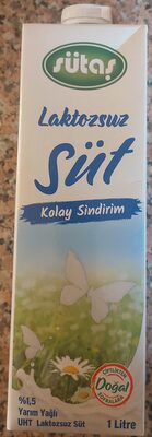 Laktozsuz Süt Yarım Yağlı